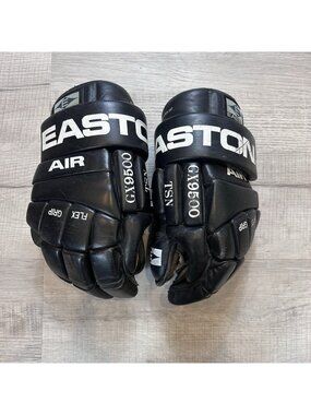 VINTAGE EASTON AIR GX9500 TSN Flex Grip Leather Hockey Gloves 14 1/2"  (36.8cm)